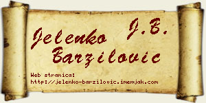 Jelenko Barzilović vizit kartica